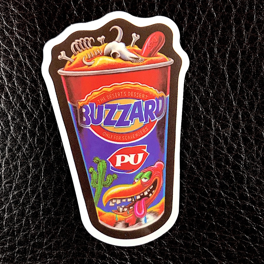 Buzzard PU Parody Accent Decor Sticker